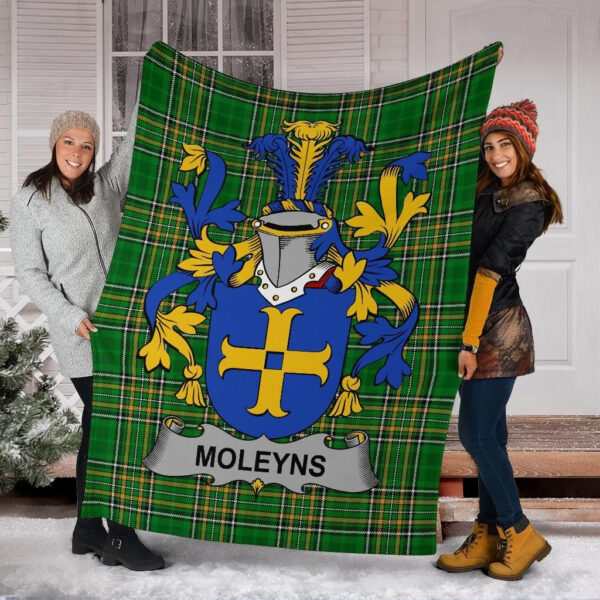 Ireland Premium Blanket - Moleyns Ireland Blanket Irish National Tartan - Image 6