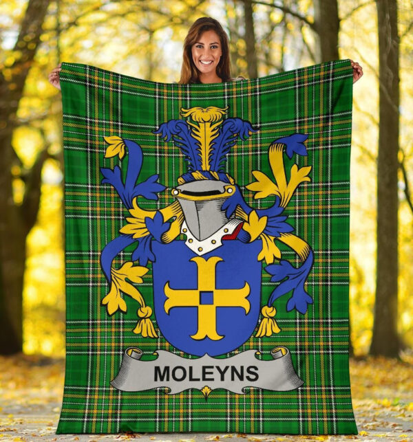 Ireland Premium Blanket - Moleyns Ireland Blanket Irish National Tartan - Image 5