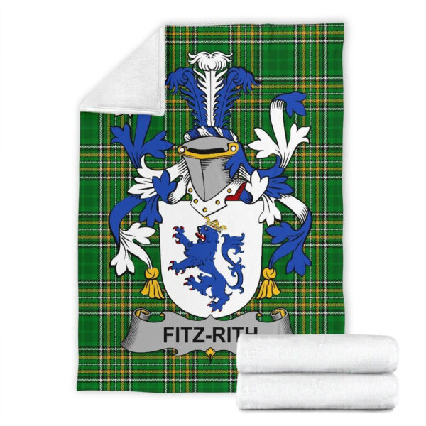 Ireland Premium Blanket - Fitz-Rith Ireland Blanket Irish National Tartan - Image 5