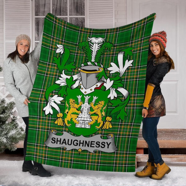 Ireland Premium Blanket - Shaughnessy or O'Shaughnessy Ireland Blanket Irish National Tartan - Image 6