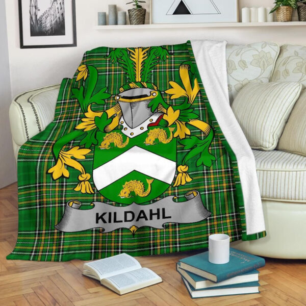 Ireland Premium Blanket - Kildahl Ireland Blanket Irish National Tartan