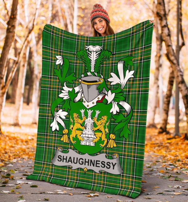 Ireland Premium Blanket - Shaughnessy or O'Shaughnessy Ireland Blanket Irish National Tartan - Image 4