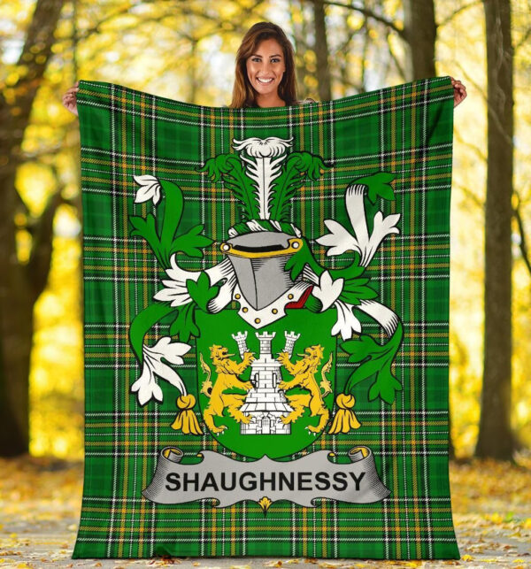 Ireland Premium Blanket - Shaughnessy or O'Shaughnessy Ireland Blanket Irish National Tartan - Image 5