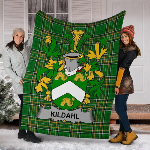 Ireland Premium Blanket - Kildahl Ireland Blanket Irish National Tartan - Image 6