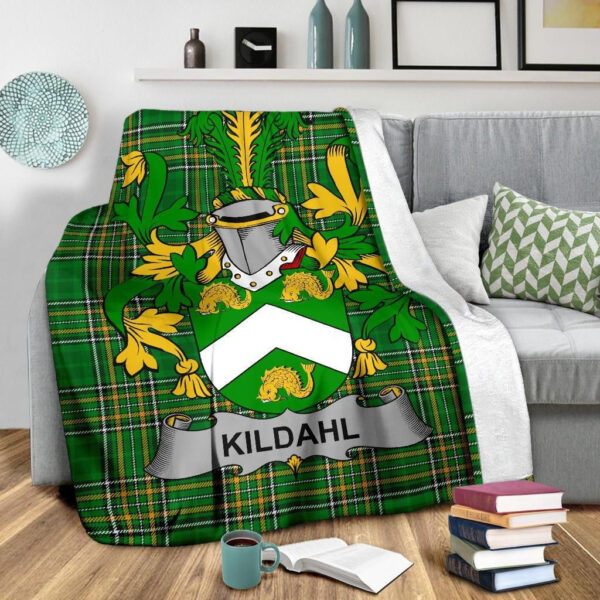 Ireland Premium Blanket - Kildahl Ireland Blanket Irish National Tartan - Image 3