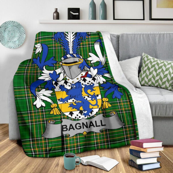 Ireland Premium Blanket - Bagnall Ireland Blanket Irish National Tartan - Image 3