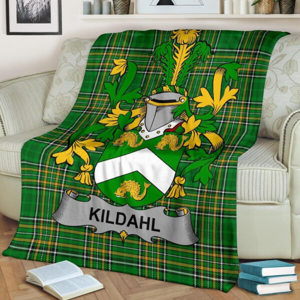 Ireland Premium Blanket - Kildahl Ireland Blanket Irish National Tartan - Image 2