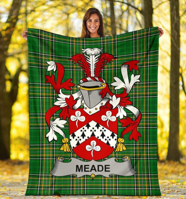 Ireland Premium Blanket - Meade Ireland Blanket Irish National Tartan - Image 5