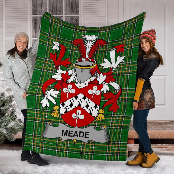 Ireland Premium Blanket - Meade Ireland Blanket Irish National Tartan - Image 6