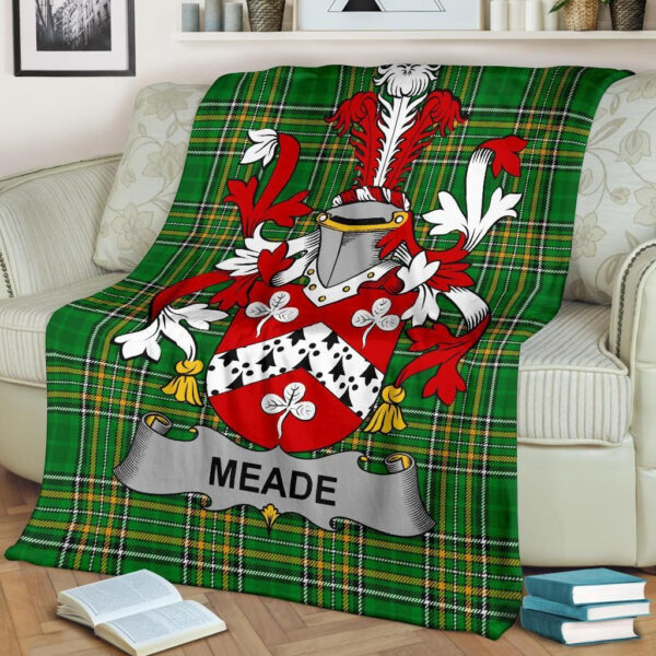 Ireland Premium Blanket - Meade Ireland Blanket Irish National Tartan - Image 2