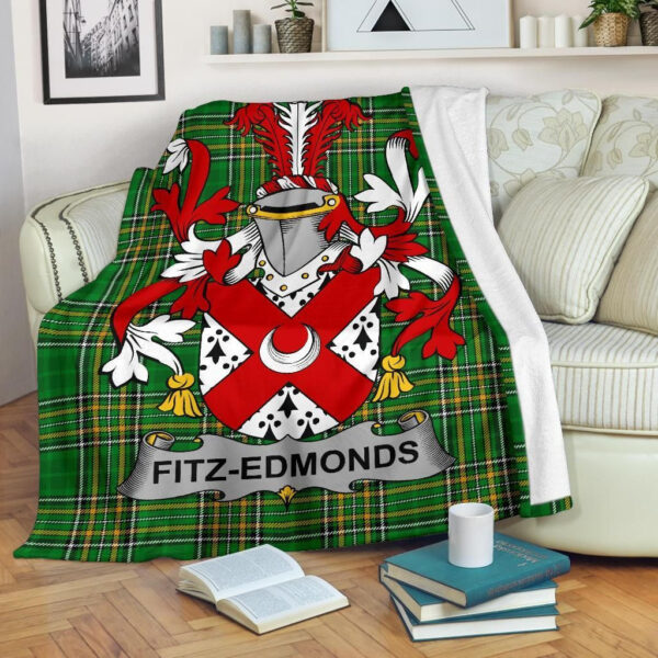 Ireland Premium Blanket - Fitz-Edmonds Ireland Blanket Irish National Tartan