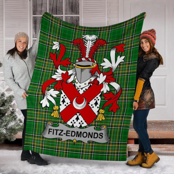 Ireland Premium Blanket - Fitz-Edmonds Ireland Blanket Irish National Tartan - Image 6