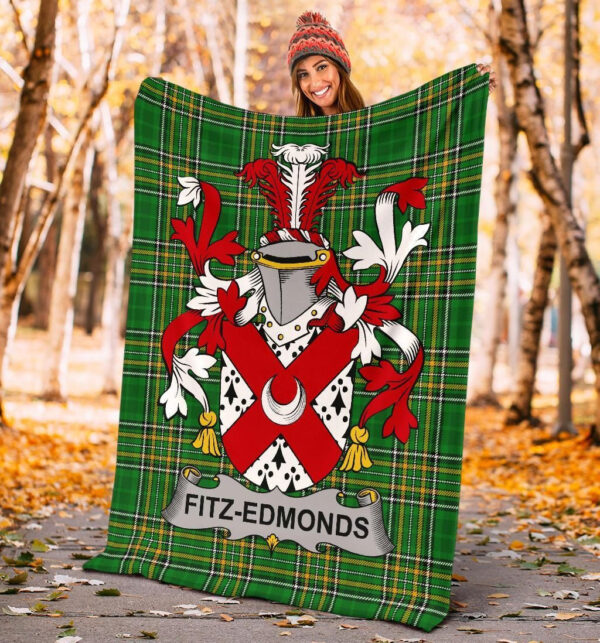 Ireland Premium Blanket - Fitz-Edmonds Ireland Blanket Irish National Tartan - Image 4