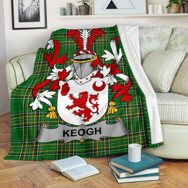 Ireland Premium Blanket - Keogh or McKeogh Ireland Blanket Irish National Tartan