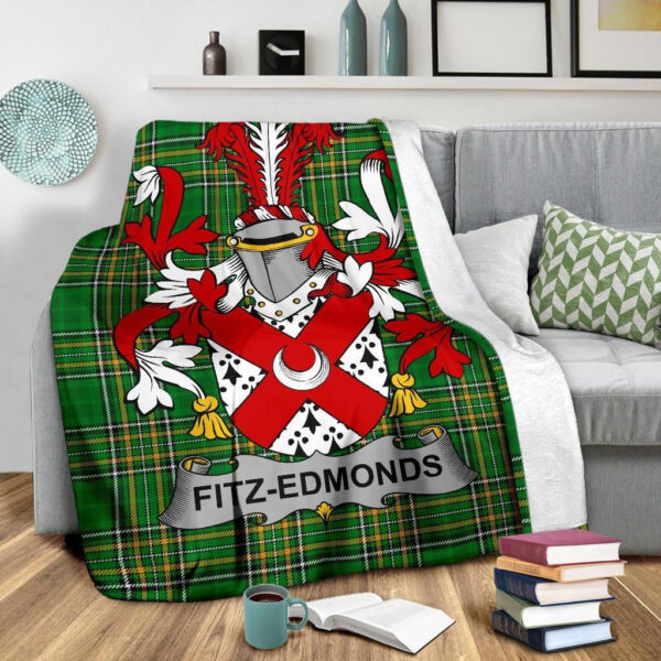 Ireland Premium Blanket - Fitz-Edmonds Ireland Blanket Irish National Tartan - Image 3