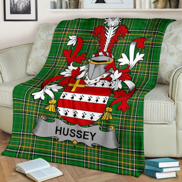 Ireland Premium Blanket - Hussey or O'Hosey Ireland Blanket Irish National Tartan - Image 2