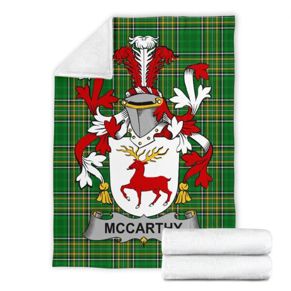 Ireland Premium Blanket - McCarthy Ireland Blanket Irish National Tartan - Image 7