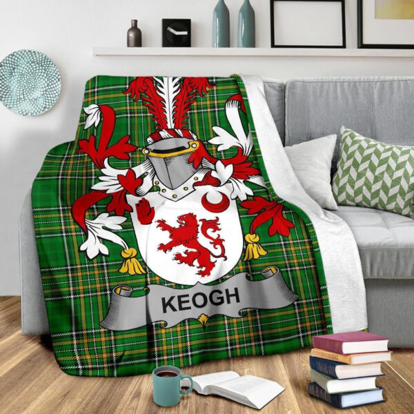 Ireland Premium Blanket - Keogh or McKeogh Ireland Blanket Irish National Tartan - Image 3