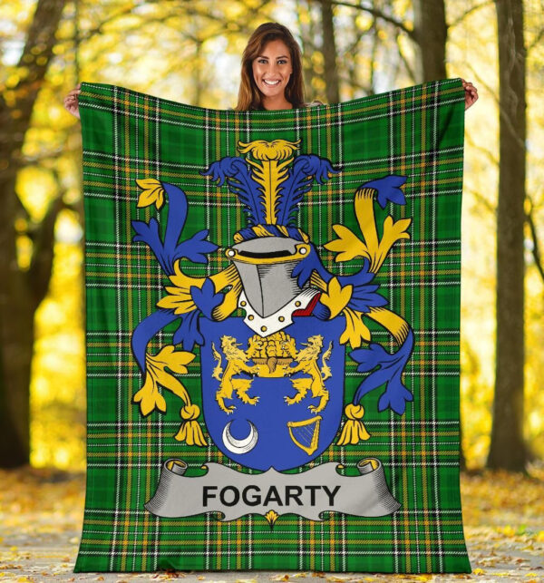 Ireland Premium Blanket - Fogarty or O'Fogarty Ireland Blanket Irish National Tartan - Image 5