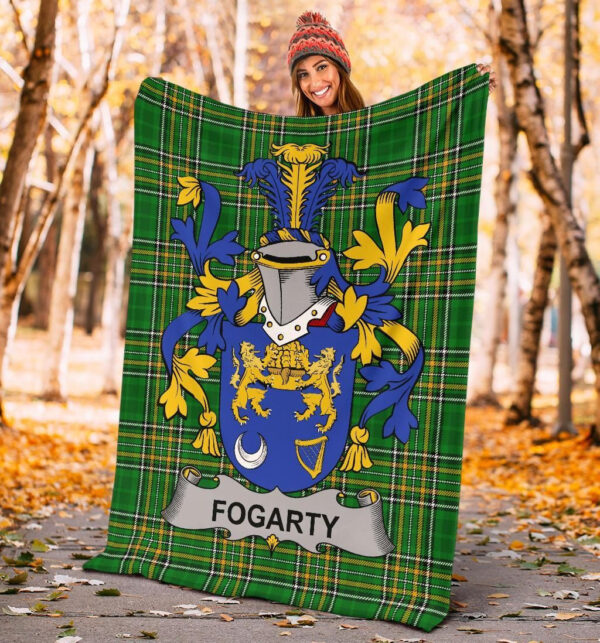 Ireland Premium Blanket - Fogarty or O'Fogarty Ireland Blanket Irish National Tartan - Image 4