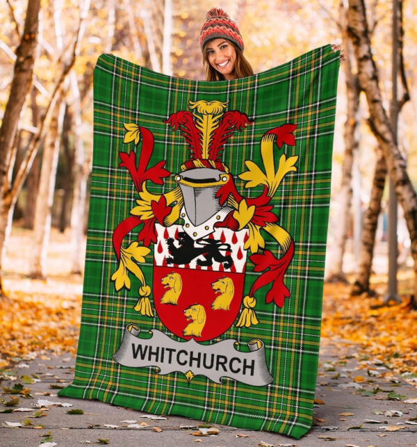 Ireland Premium Blanket - Whitchurch Ireland Blanket Irish National Tartan - Image 4