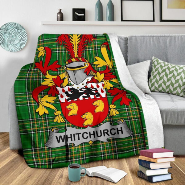 Ireland Premium Blanket - Whitchurch Ireland Blanket Irish National Tartan - Image 3