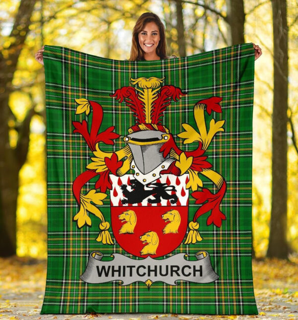 Ireland Premium Blanket - Whitchurch Ireland Blanket Irish National Tartan - Image 5