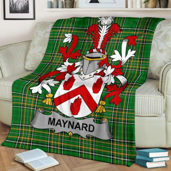 Ireland Premium Blanket - Maynard Ireland Blanket Irish National Tartan - Image 2