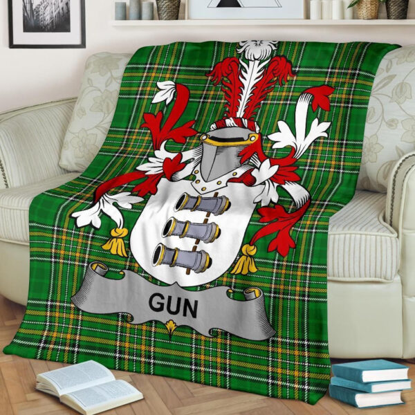 Ireland Premium Blanket - Gun Ireland Blanket Irish National Tartan - Image 2