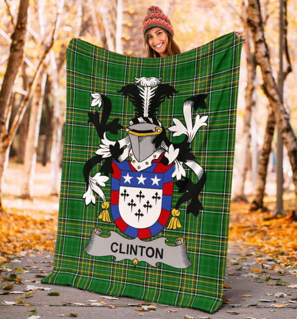 Ireland Premium Blanket - Clinton Ireland Blanket Irish National Tartan - Image 4