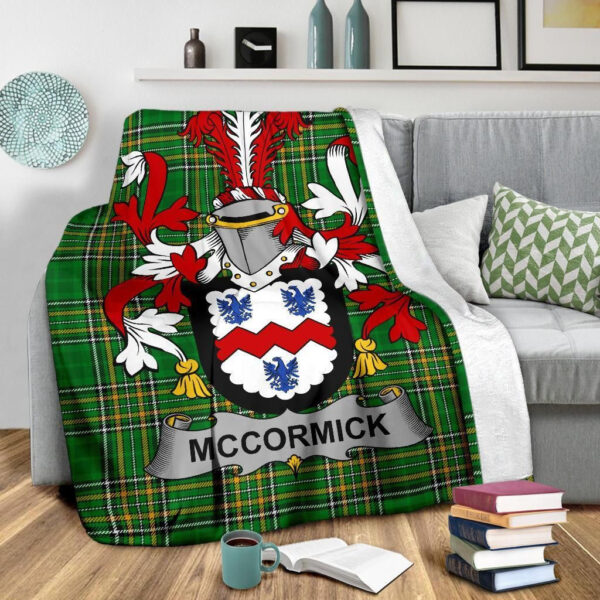 Ireland Premium Blanket - McCormick Ireland Blanket Irish National Tartan - Image 3