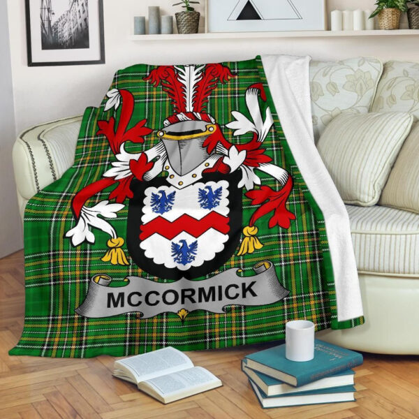 Ireland Premium Blanket - McCormick Ireland Blanket Irish National Tartan