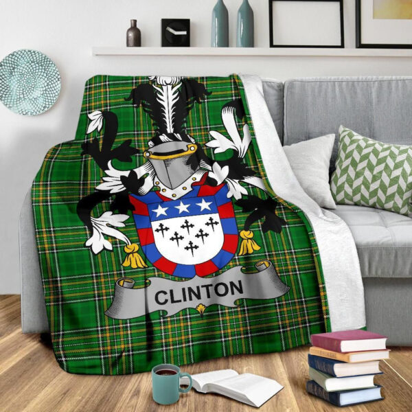 Ireland Premium Blanket - Clinton Ireland Blanket Irish National Tartan - Image 3