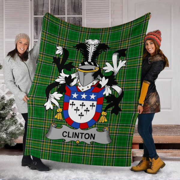 Ireland Premium Blanket - Clinton Ireland Blanket Irish National Tartan - Image 6