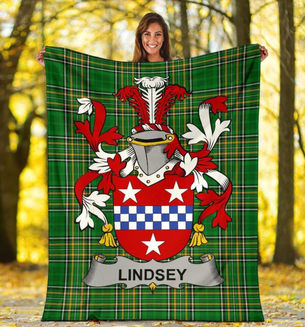 Ireland Premium Blanket - Lindsey Ireland Blanket Irish National Tartan - Image 5