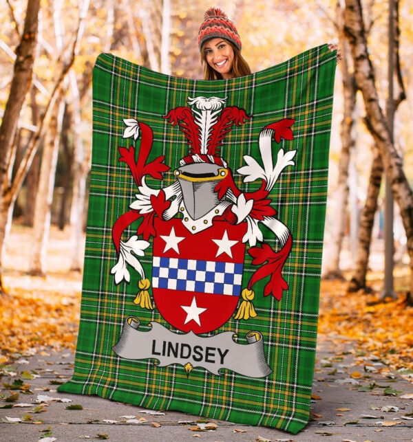 Ireland Premium Blanket - Lindsey Ireland Blanket Irish National Tartan - Image 4