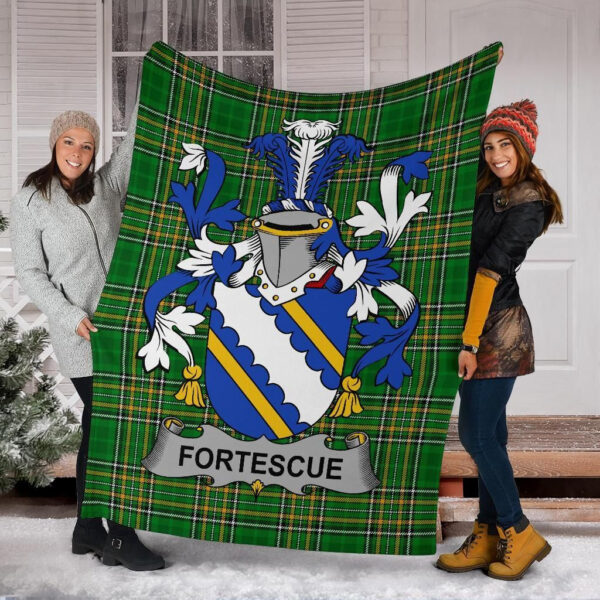 Ireland Premium Blanket - Fortescue Ireland Blanket Irish National Tartan - Image 6