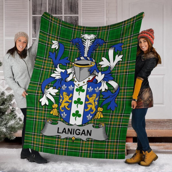 Ireland Premium Blanket - Lanigan or O'Lenigan Ireland Blanket Irish National Tartan - Image 6