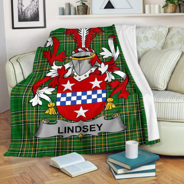 Ireland Premium Blanket - Lindsey Ireland Blanket Irish National Tartan