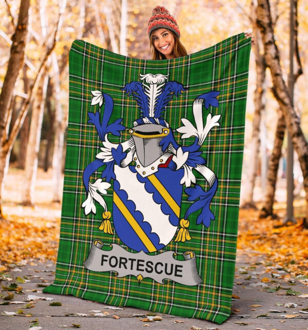 Ireland Premium Blanket - Fortescue Ireland Blanket Irish National Tartan - Image 4