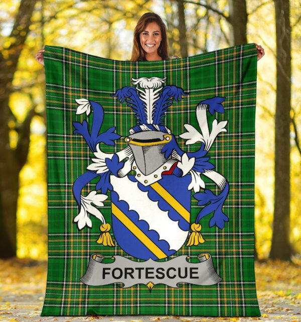 Ireland Premium Blanket - Fortescue Ireland Blanket Irish National Tartan - Image 5