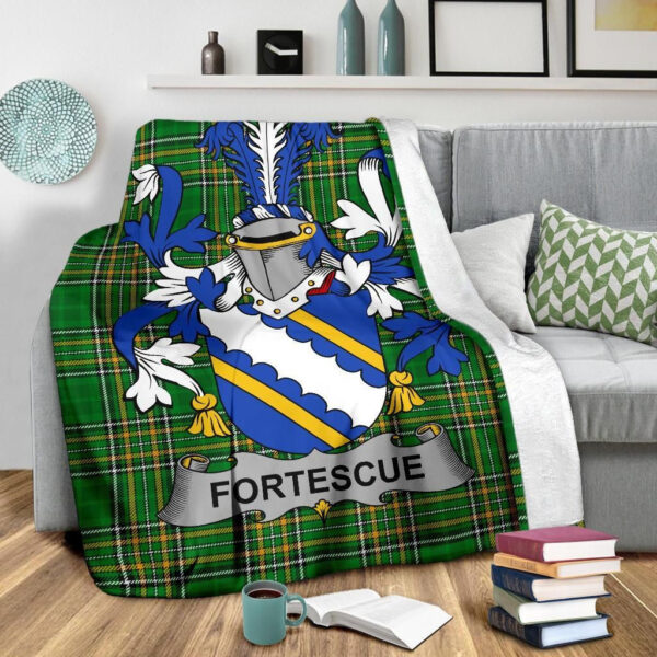 Ireland Premium Blanket - Fortescue Ireland Blanket Irish National Tartan - Image 3