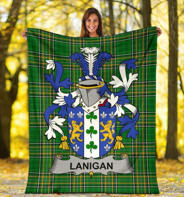 Ireland Premium Blanket - Lanigan or O'Lenigan Ireland Blanket Irish National Tartan - Image 5