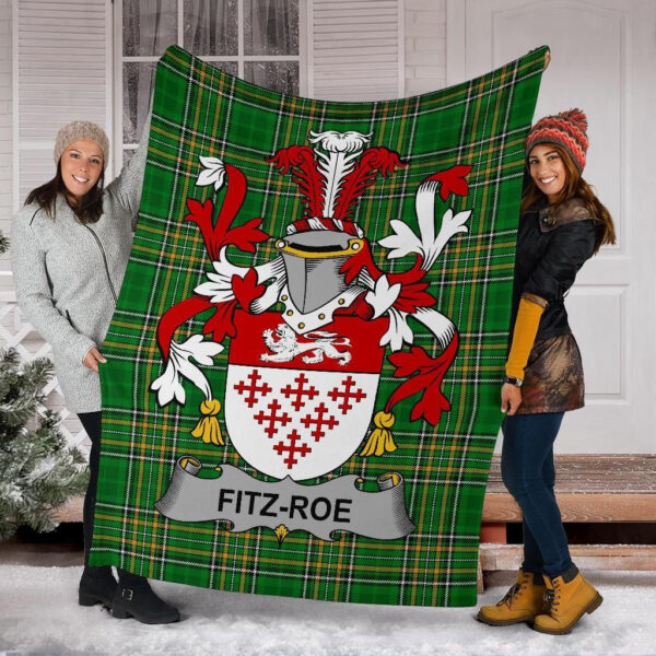 Ireland Premium Blanket - Fitz-Roe Ireland Blanket Irish National Tartan - Image 6