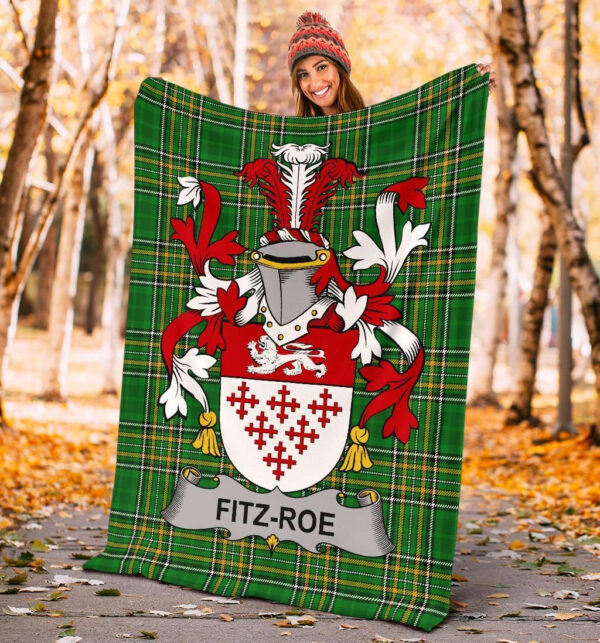 Ireland Premium Blanket - Fitz-Roe Ireland Blanket Irish National Tartan - Image 4