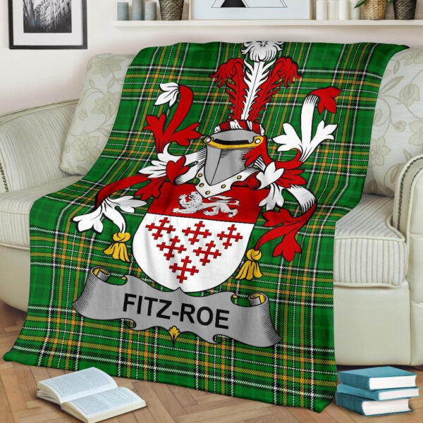 Ireland Premium Blanket - Fitz-Roe Ireland Blanket Irish National Tartan - Image 2