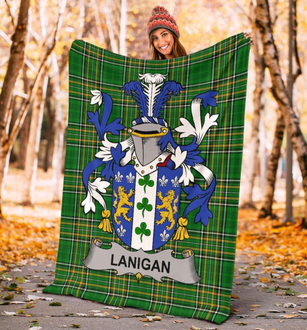 Ireland Premium Blanket - Lanigan or O'Lenigan Ireland Blanket Irish National Tartan - Image 4