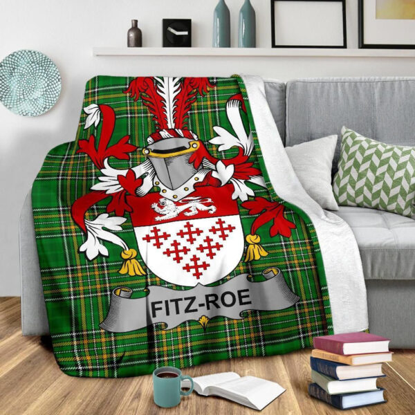 Ireland Premium Blanket - Fitz-Roe Ireland Blanket Irish National Tartan - Image 3