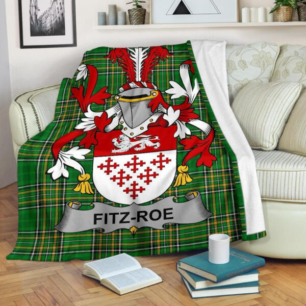 Ireland Premium Blanket - Fitz-Roe Ireland Blanket Irish National Tartan