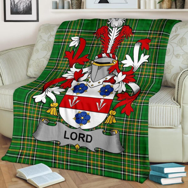 Ireland Premium Blanket - Lord Ireland Blanket Irish National Tartan - Image 2